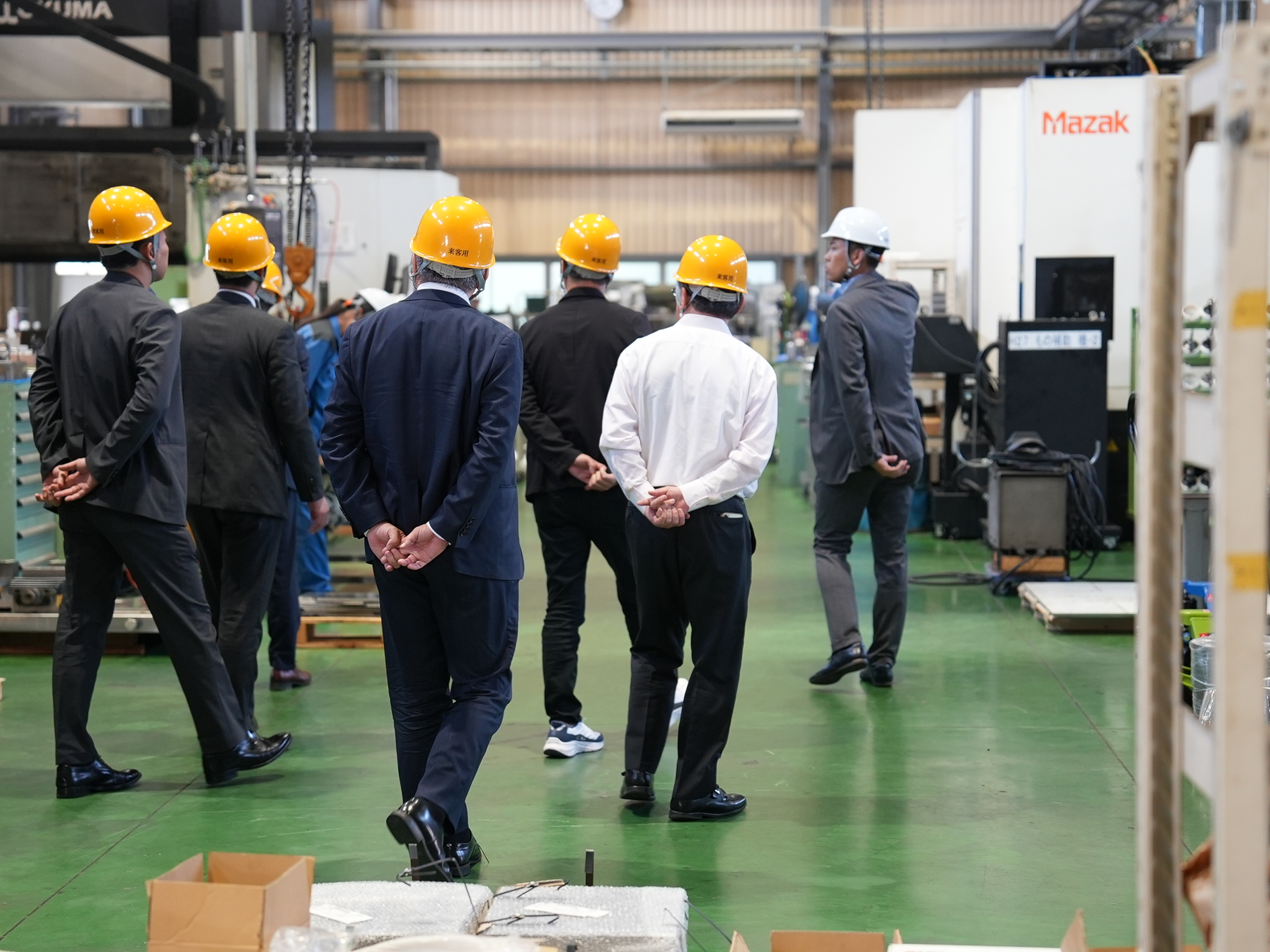 当社 第1工場の御案内風景